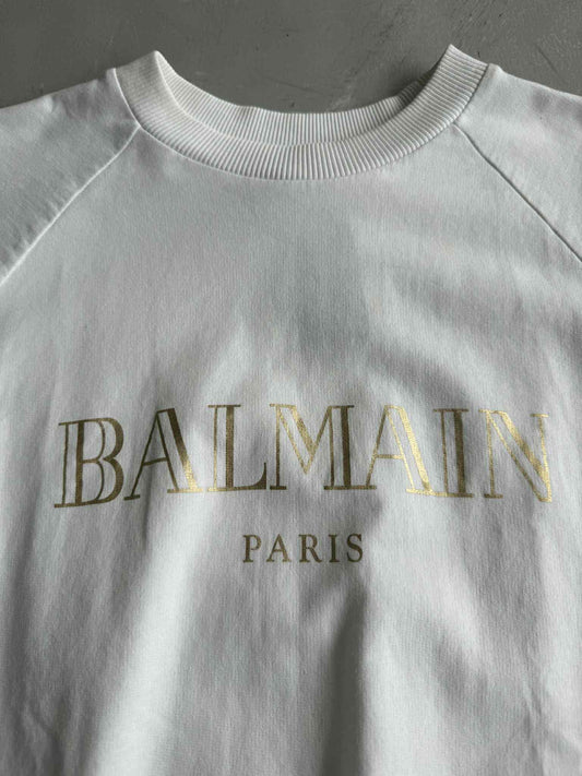 Balmain Logo Print Sweatshirt