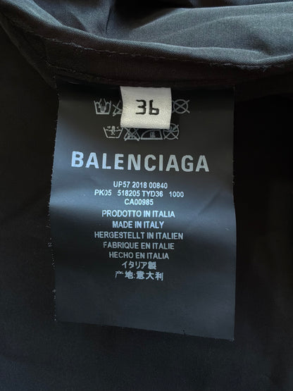 Balenciaga Back Script Parka Nylon Jacket