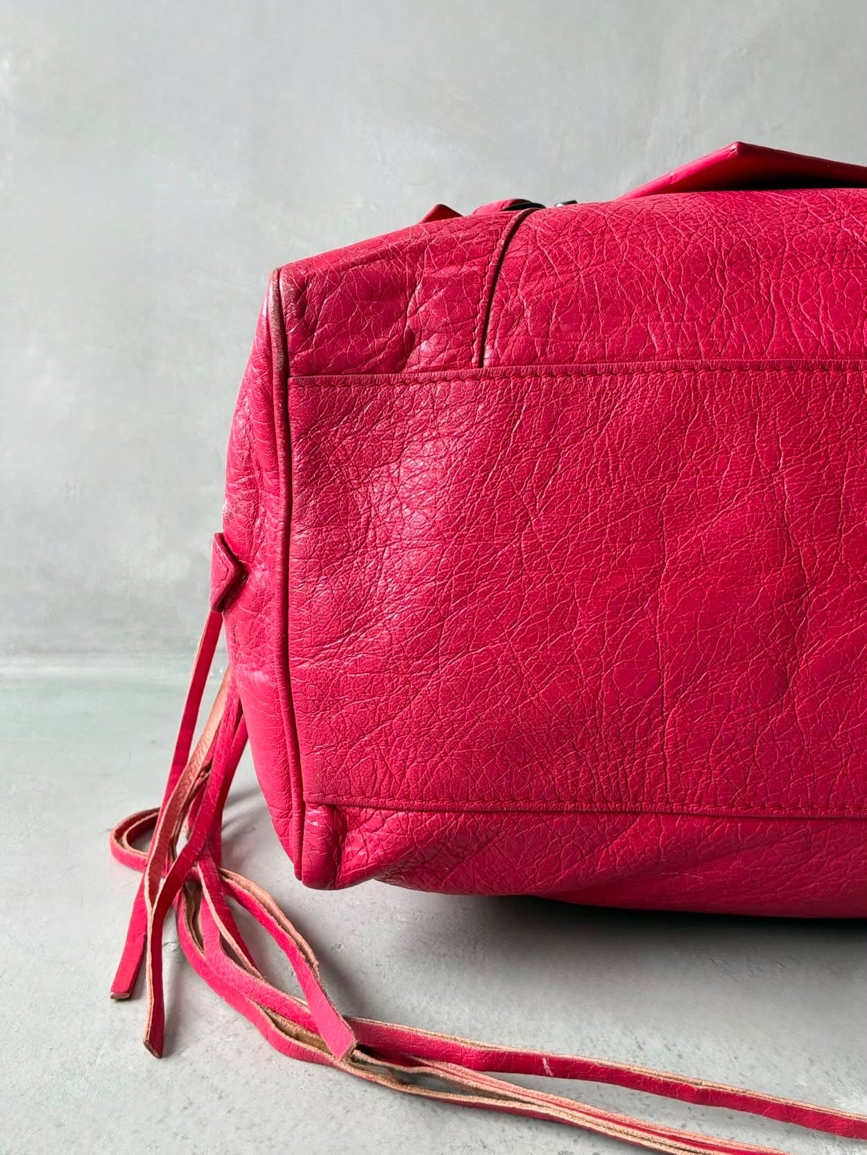 Balenciaga Large Twiggy Red Lambskin Bag
