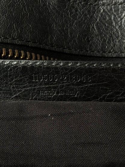 Balenciaga XL Weekender Black on Brass Lambskin Bag