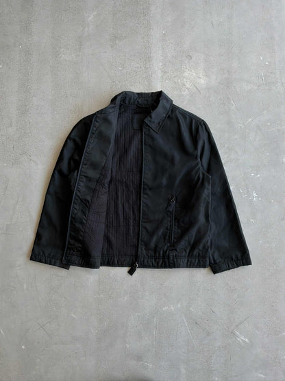 Prada Black Nylon Harrington Jacket