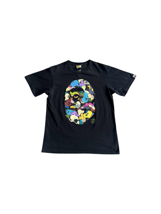 Bape Multi Camou Big Head Tee