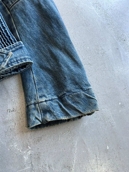 2010s Balmain Denim Biker Jacket