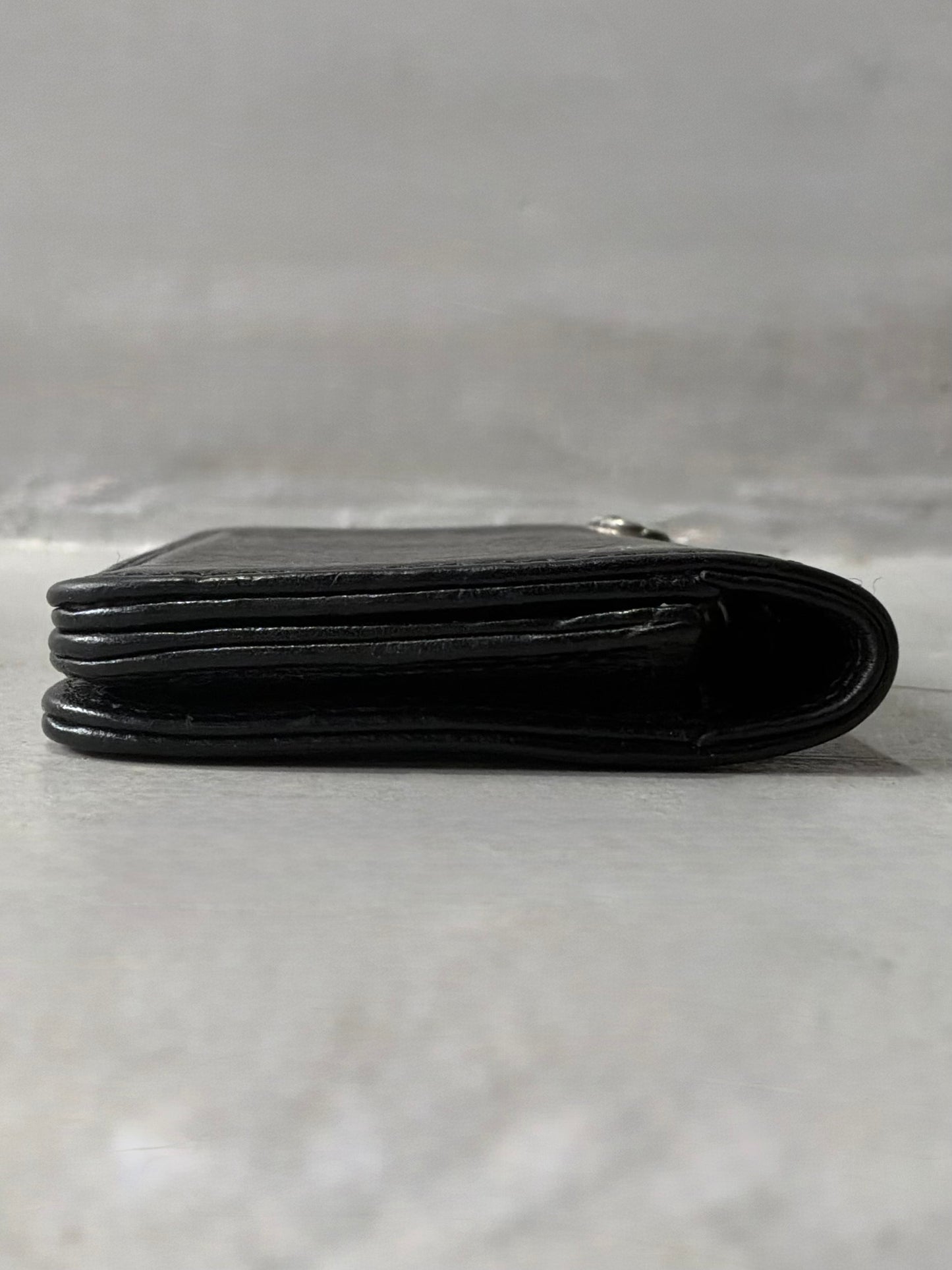 Chrome Hearts Scroll Leather Card Holder