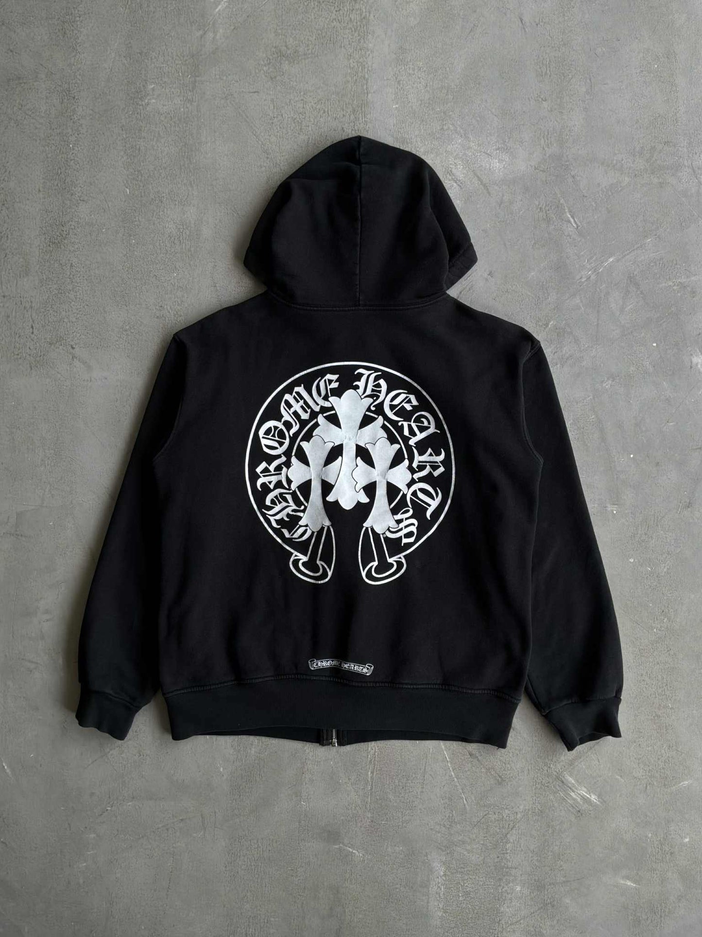 Chrome Hearts Cemetery Horseshoe Thermal Zip Hoodie