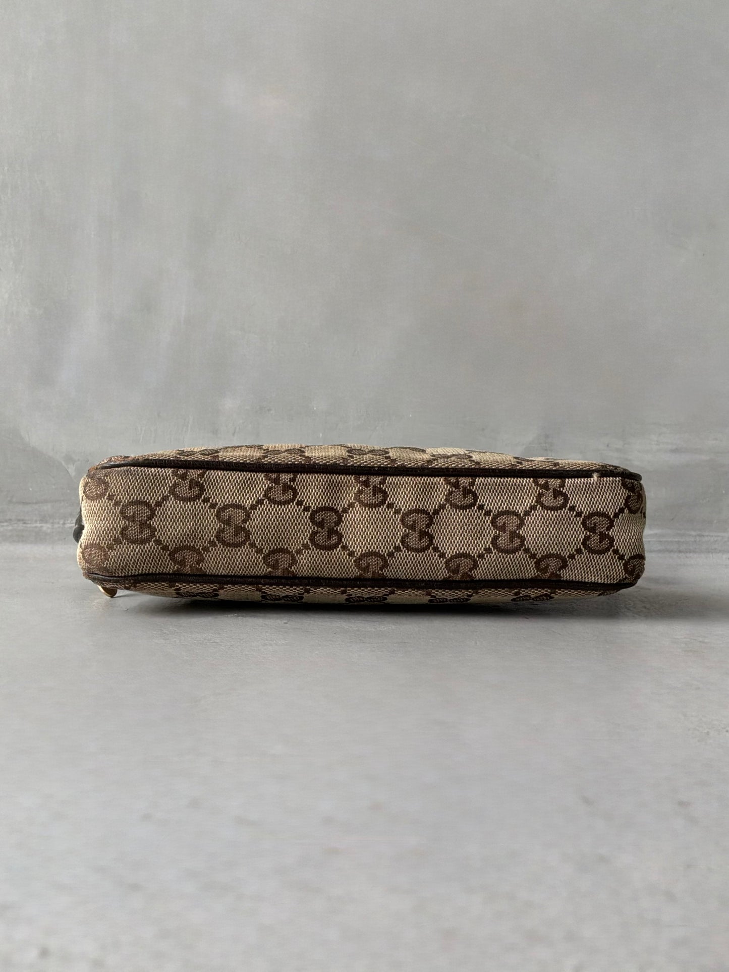 Gucci Brown Monogram Pochette