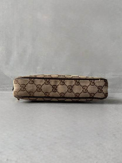 Gucci Brown Monogram Pochette