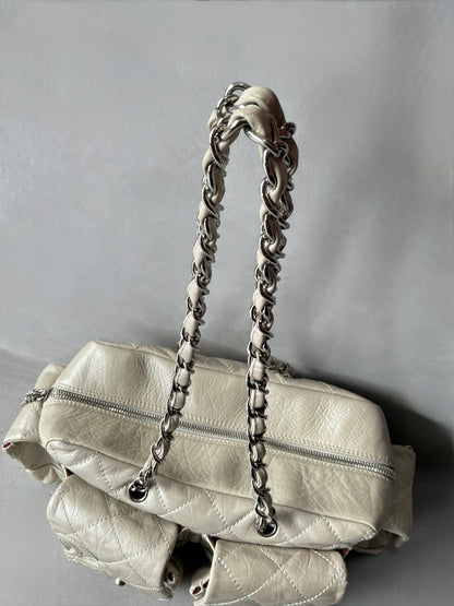 Rare Chanel Cambon Ligne Chain Reporter Lambskin Bag