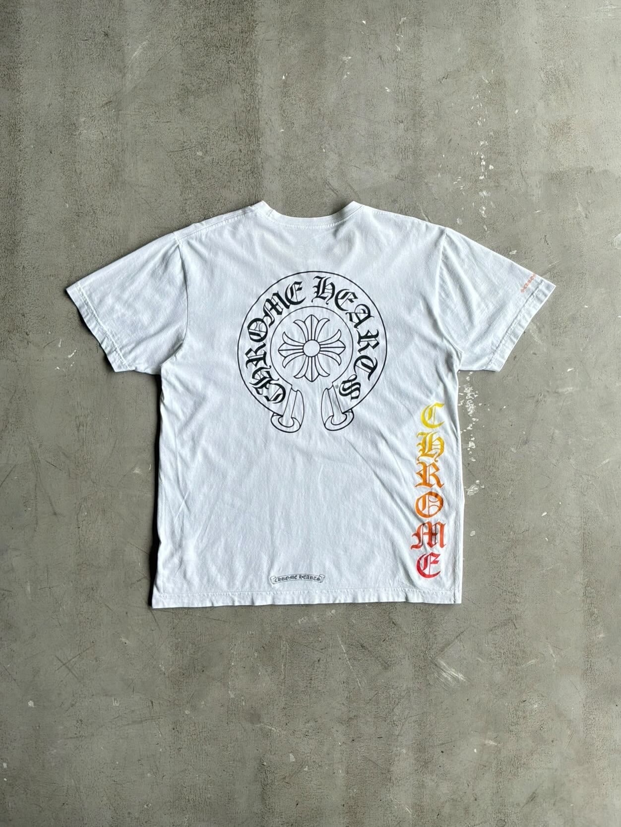 Chrome Hearts Side Script Horseshoe Tee