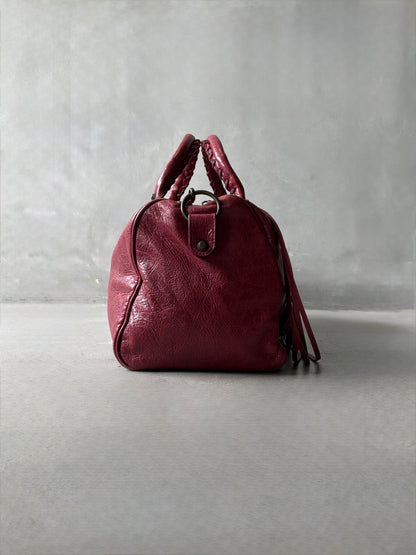 Balenciaga Twiggy Red Lambskin Bag