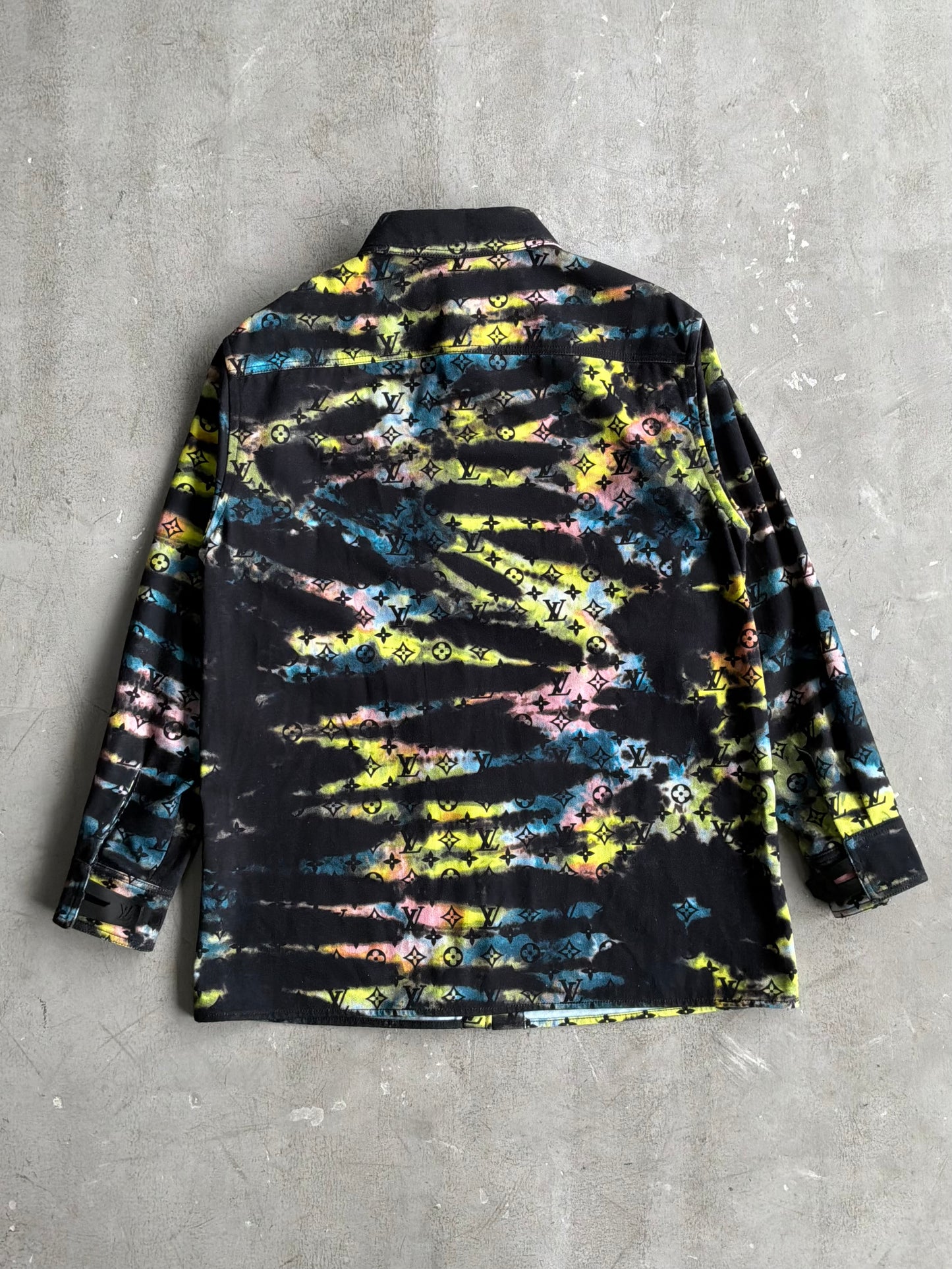 Louis Vuitton Multicolor Tie Dye Denim Shirt