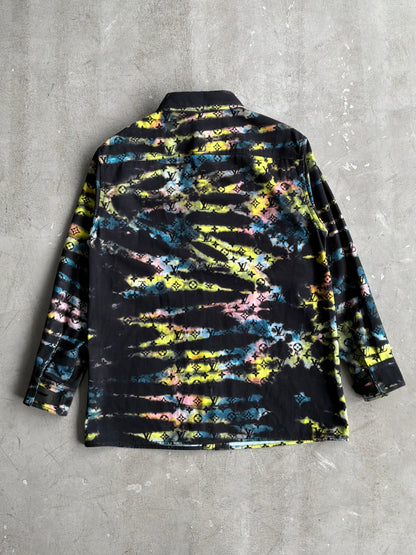 Louis Vuitton Multicolor Tie Dye Denim Shirt