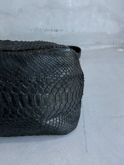 Fendi Python Double Flap Mamma Baguette Bag