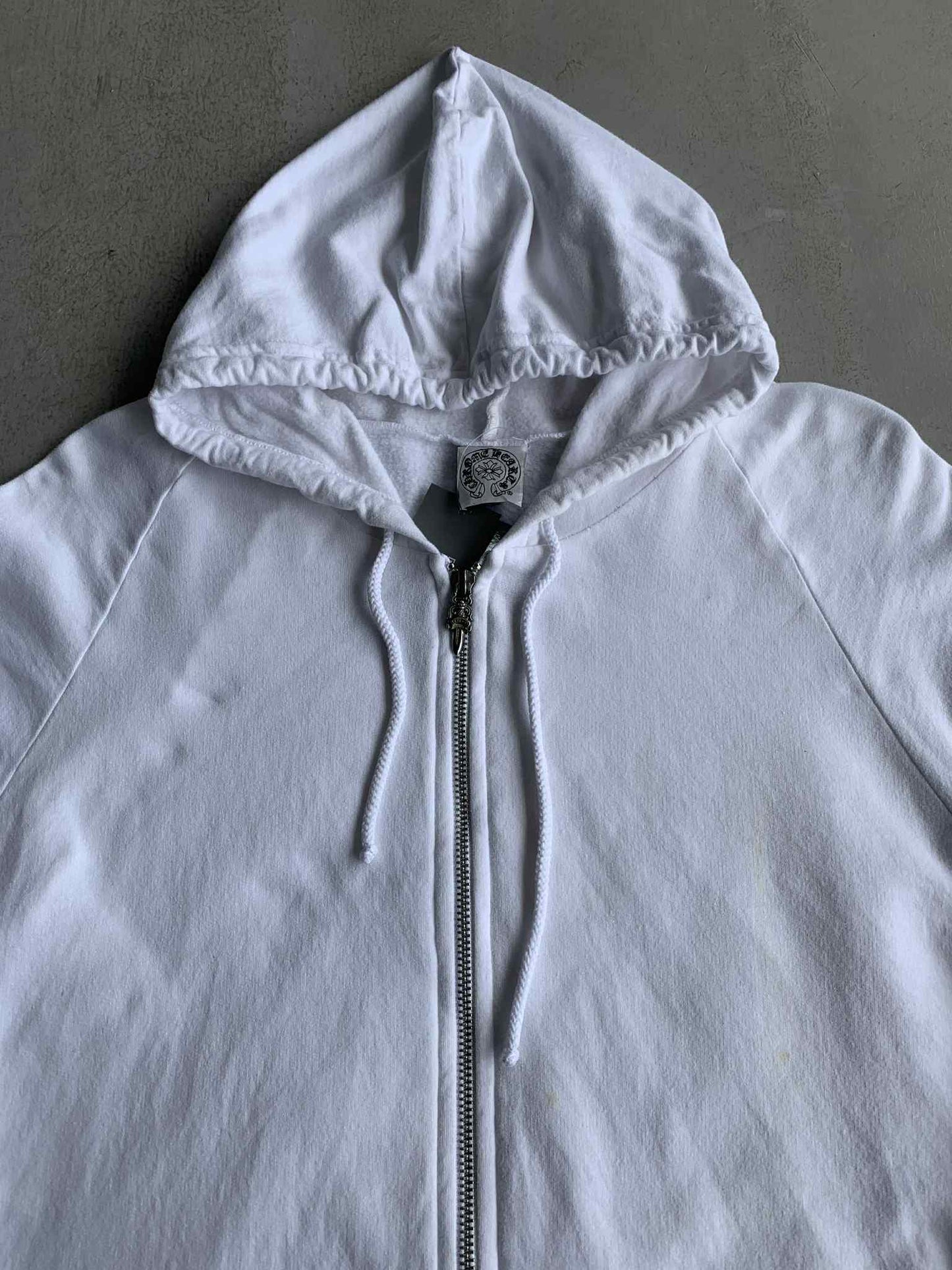 90’s Chrome Hearts Horseshoe Floral Zip Hoodie