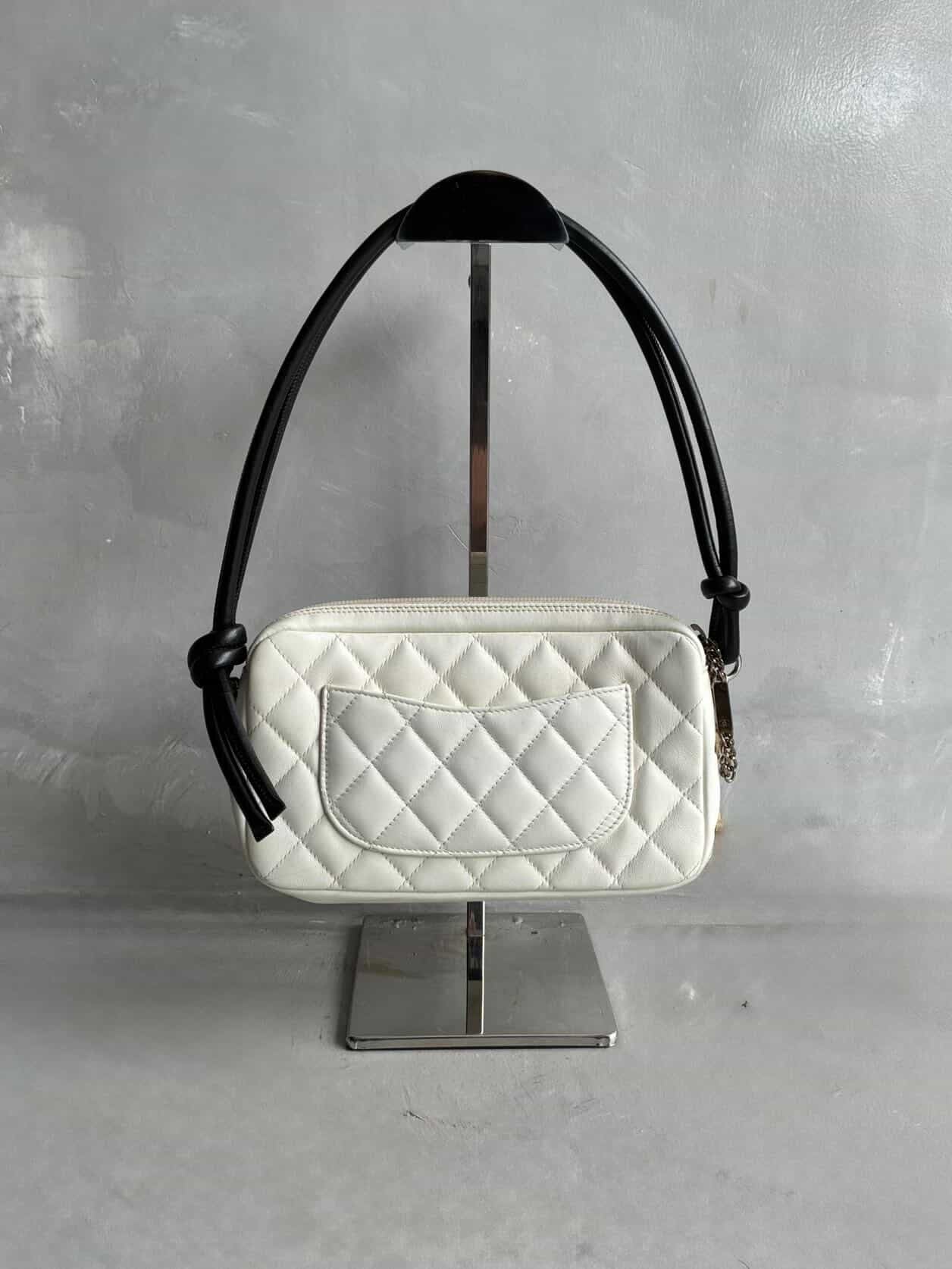 Chanel Ligne Cambon Snakeskin CC Pochette Bag