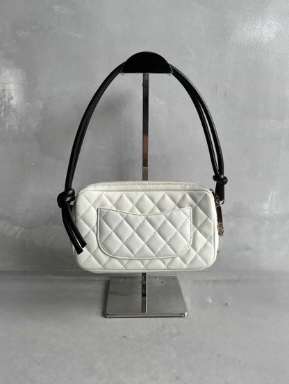 Chanel Ligne Cambon Snakeskin CC Pochette Bag