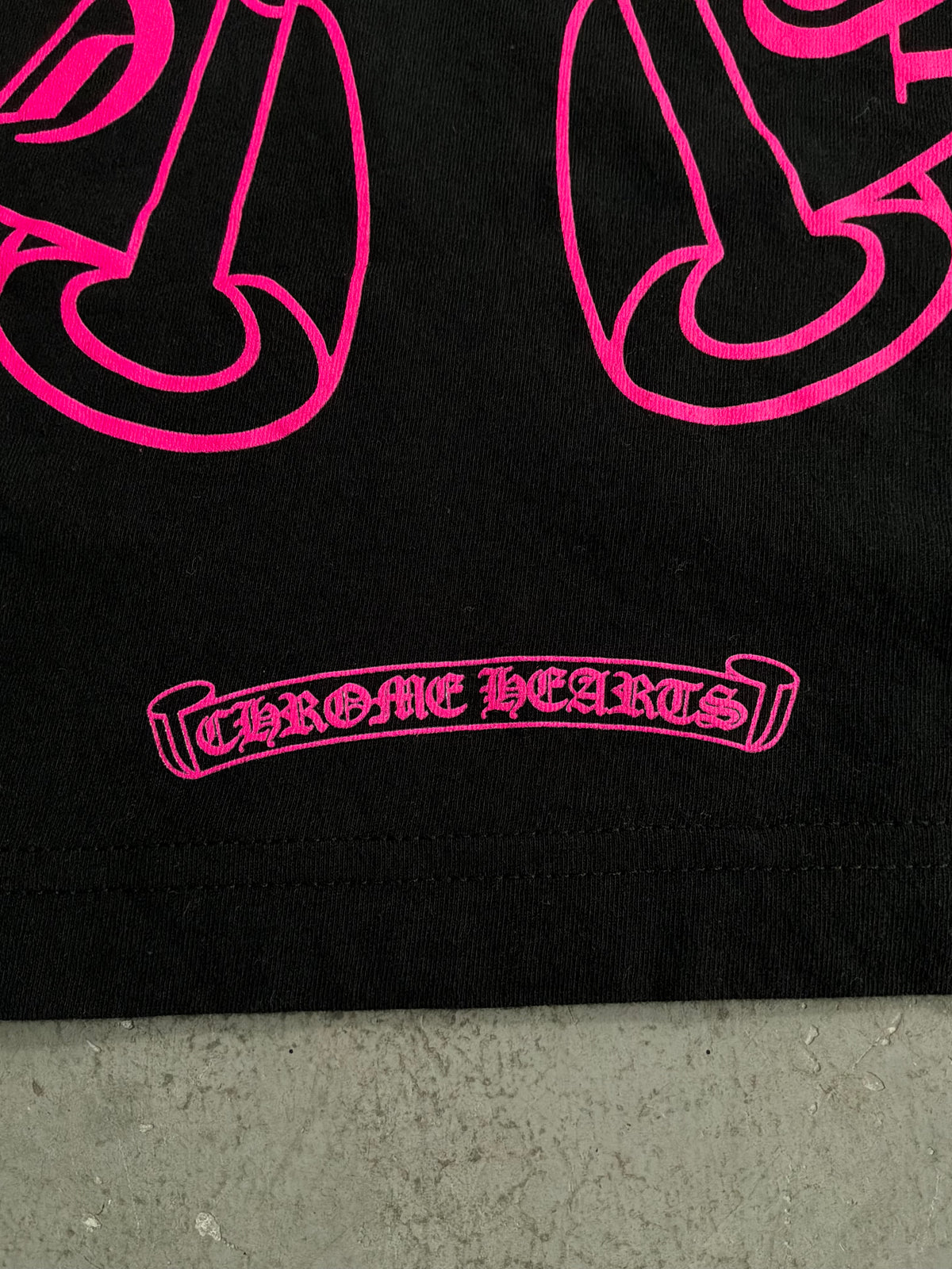 Chrome Hearts Pink Floral Horseshoe Longsleeves