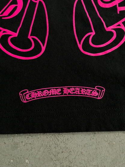 Chrome Hearts Pink Floral Horseshoe Longsleeves