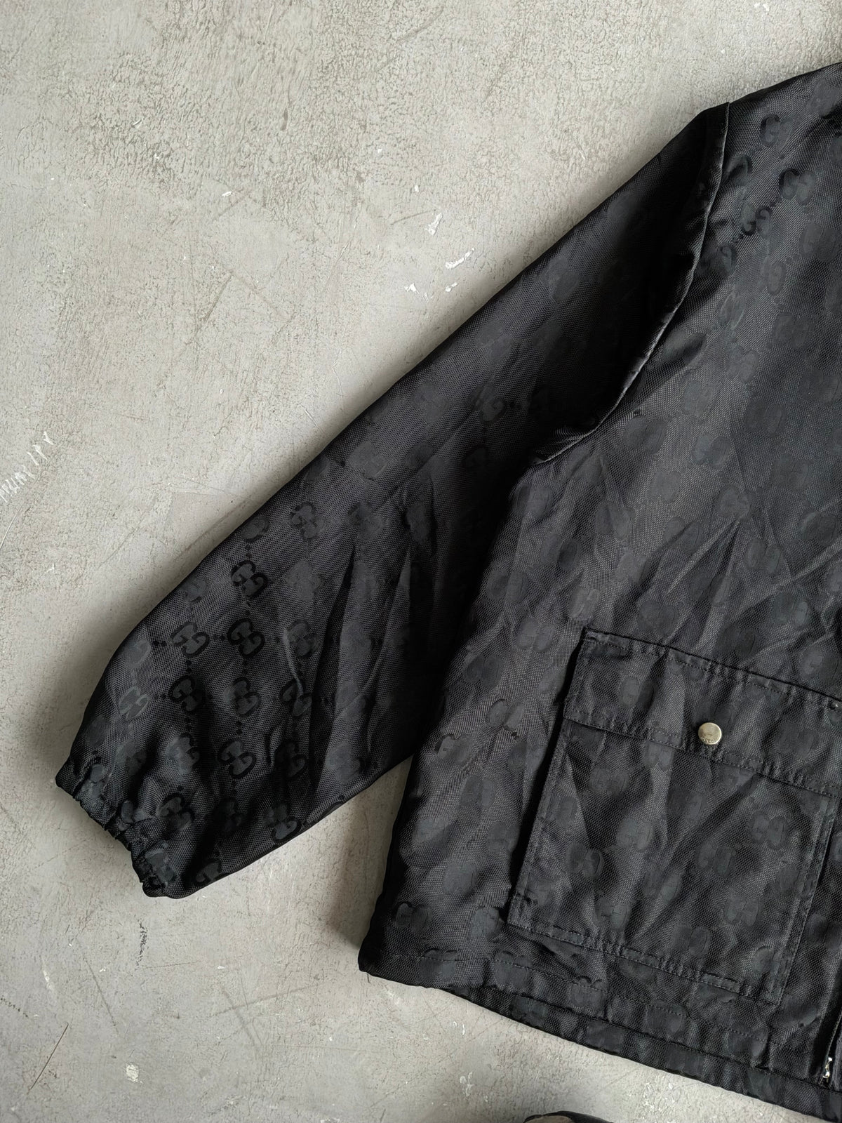 Gucci GG Black Monogram Windbreaker