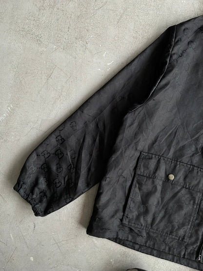 Gucci GG Black Monogram Windbreaker