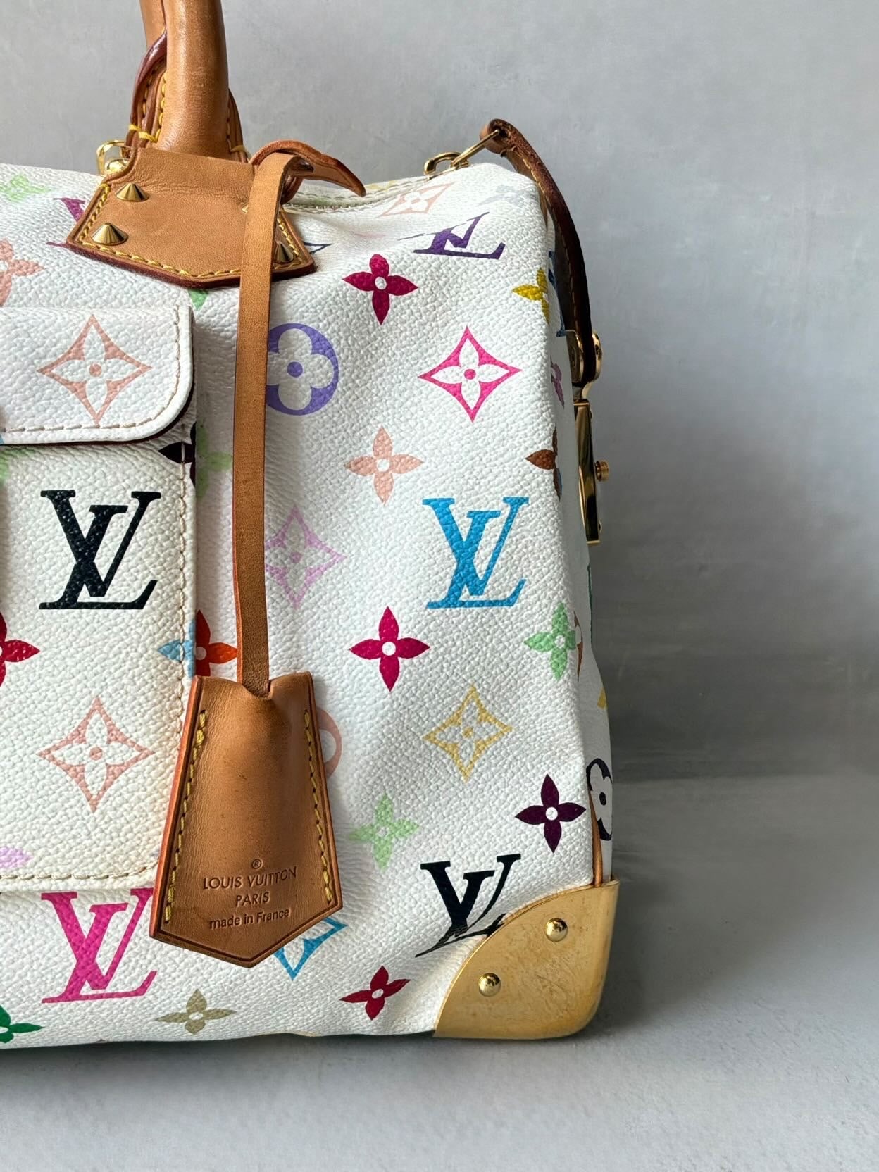 Louis Vuitton X Murakami White Multicolor Speedy 30