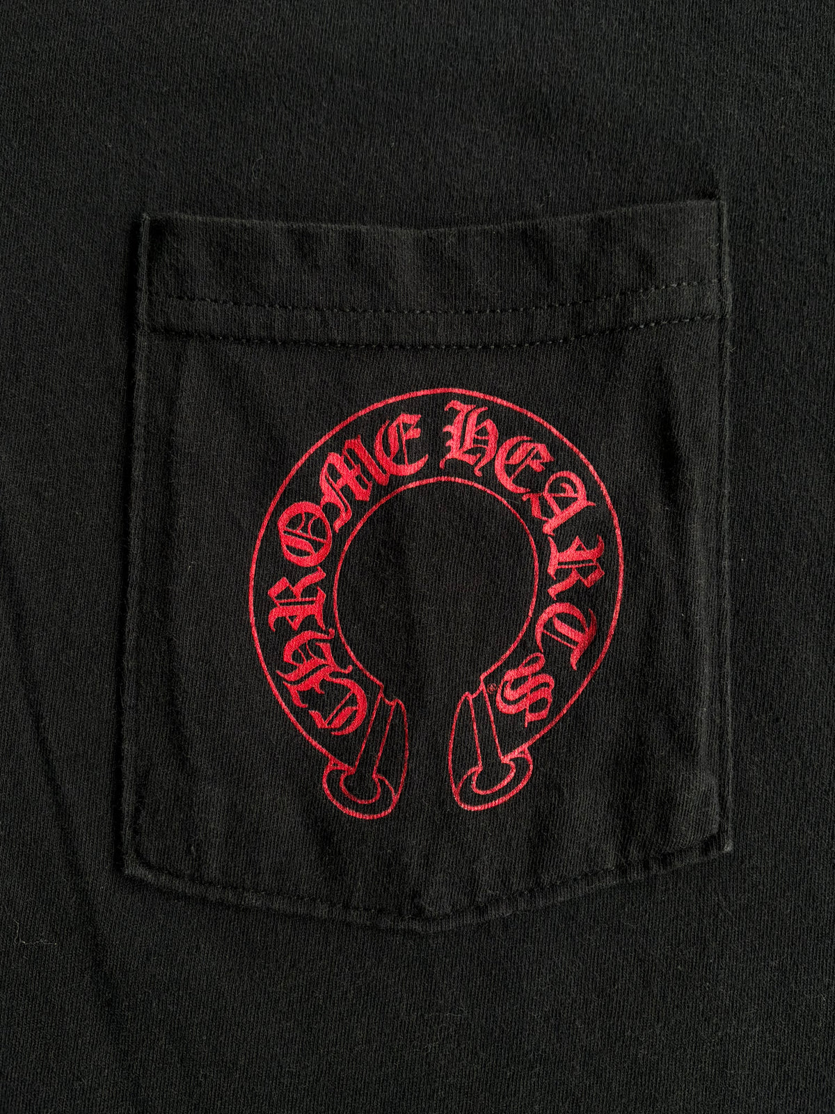 Chrome Hearts Red Horseshoe Cemetery Tee
