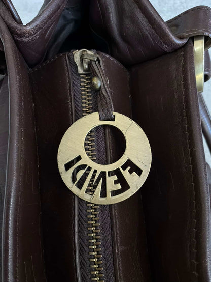 Fendi Leather Monogram Chef Bag