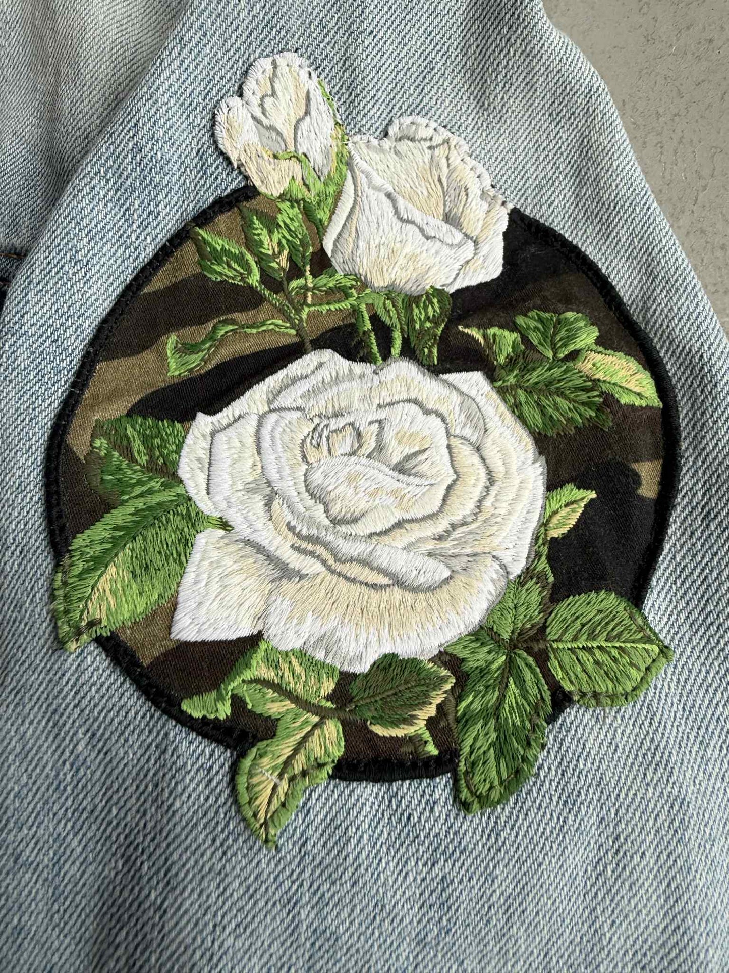 Dior Floral Patch Denim Jacket