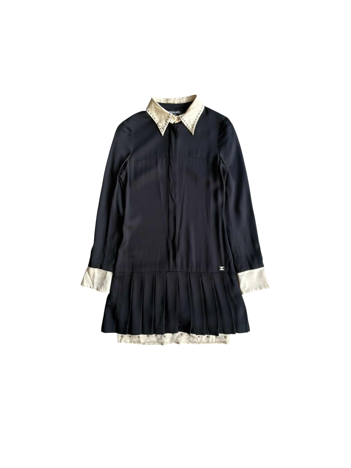 Chanel Beaded Silk Polo