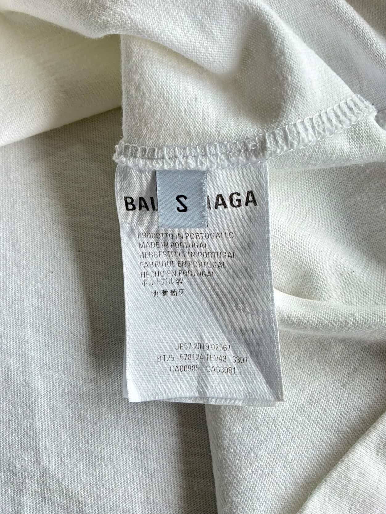 Balenciaga Back Script Tee