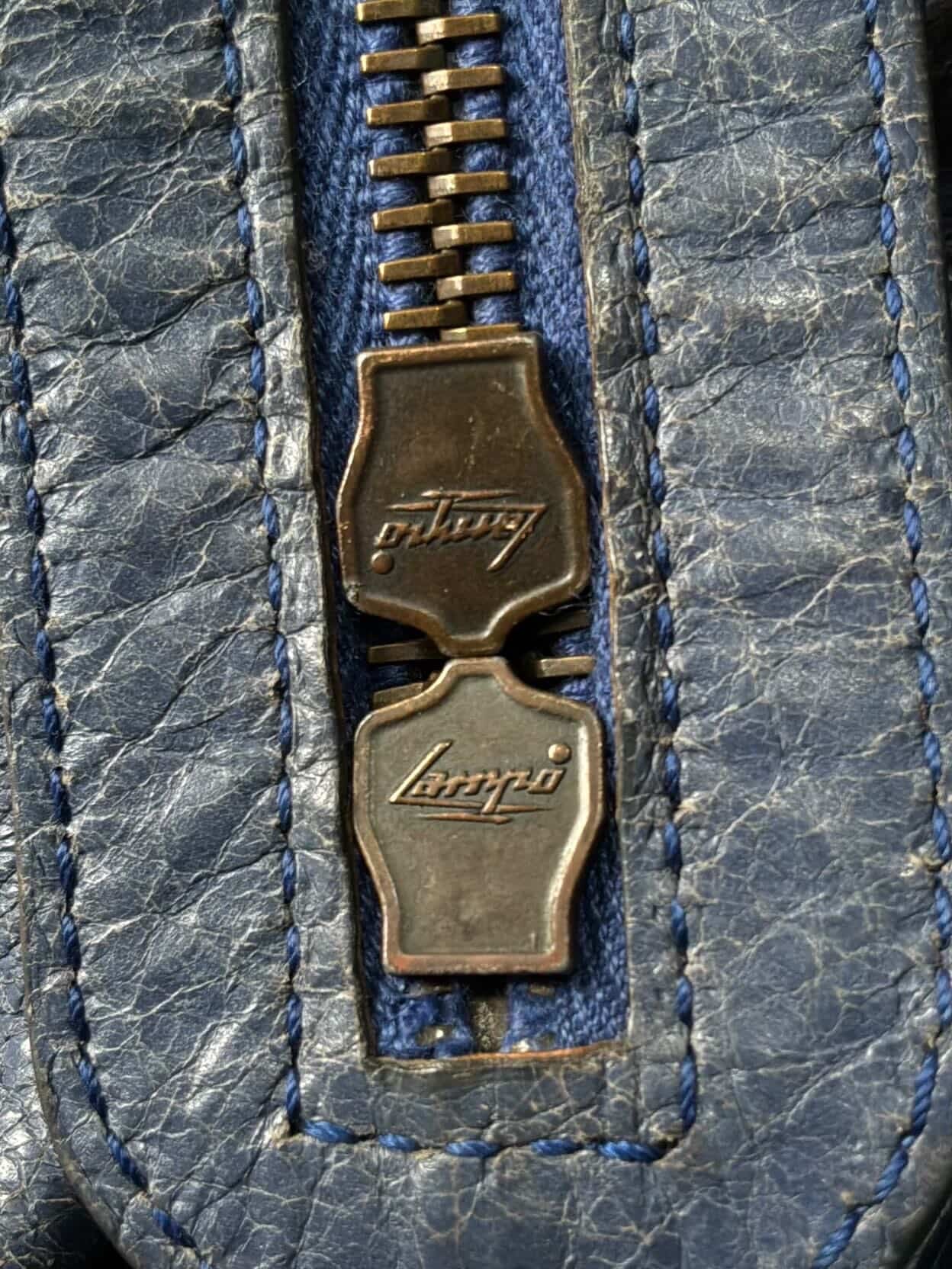Balenciaga City Part Time Navy Lambskin Bag