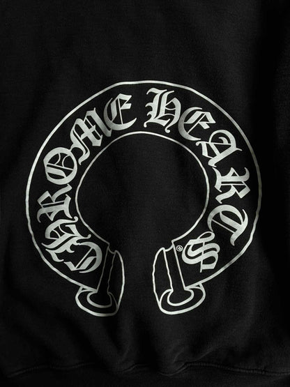 Chrome Hearts Horseshoe Script Thermal Zip Hoodie