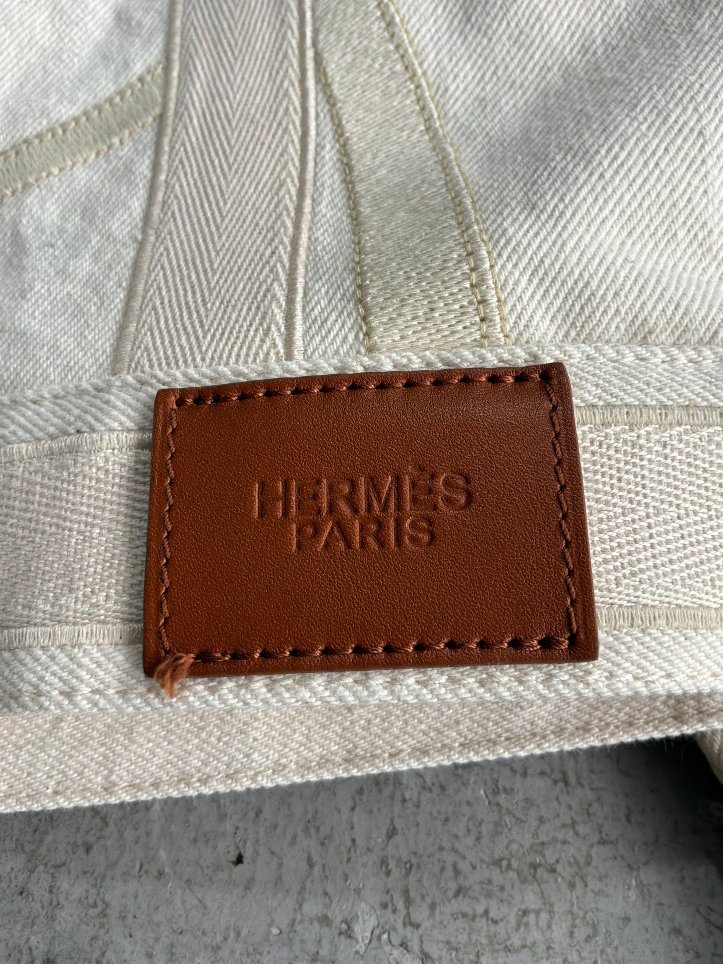 Hermes Embroidered Designs Denim Jacket