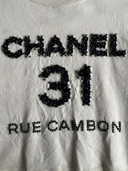 Chanel 31 Rue Cambon Beaded Crewneck
