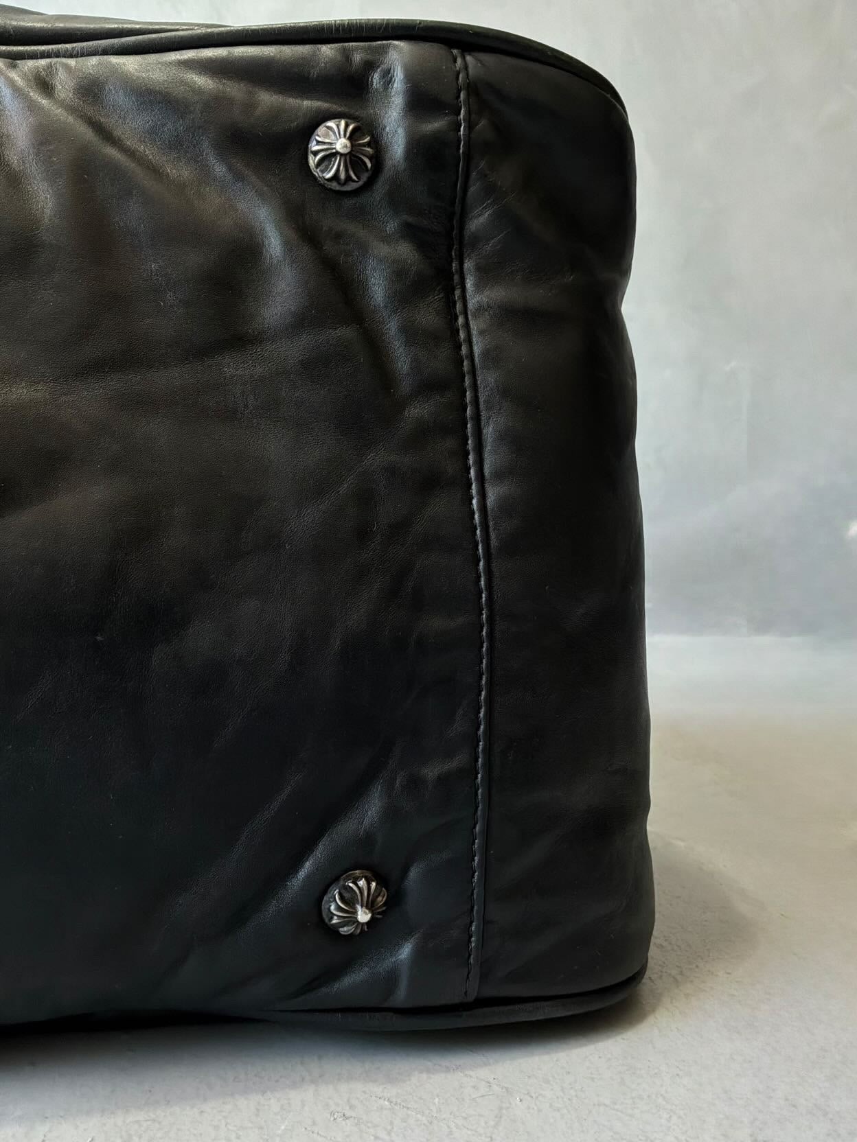 90’s Chrome Hearts Cross Embellished Bowler Bag