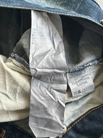 Dior Homme Kva Distressed  Raw Denim Jeans