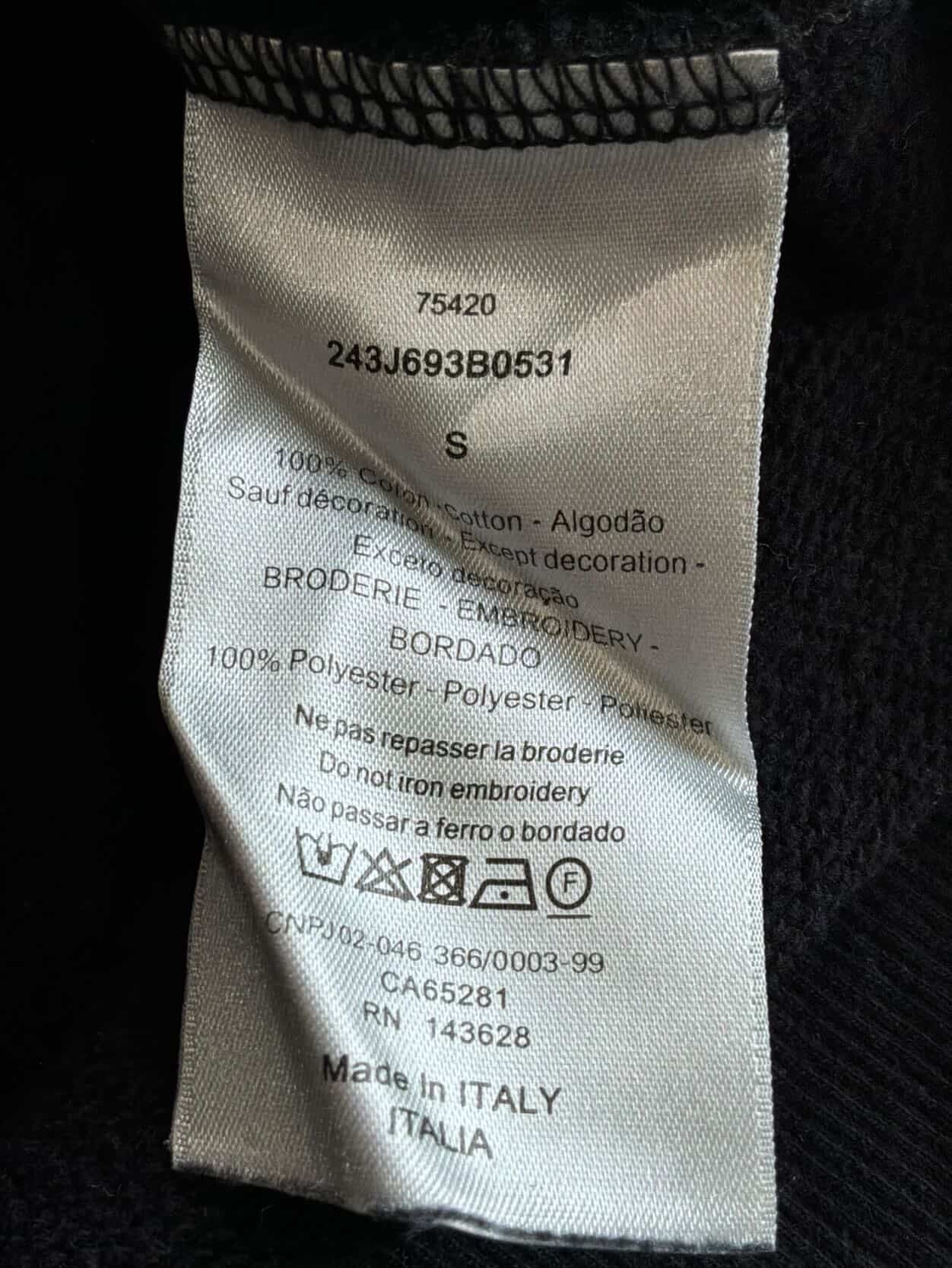 Dior Floral Embroidered Crewneck