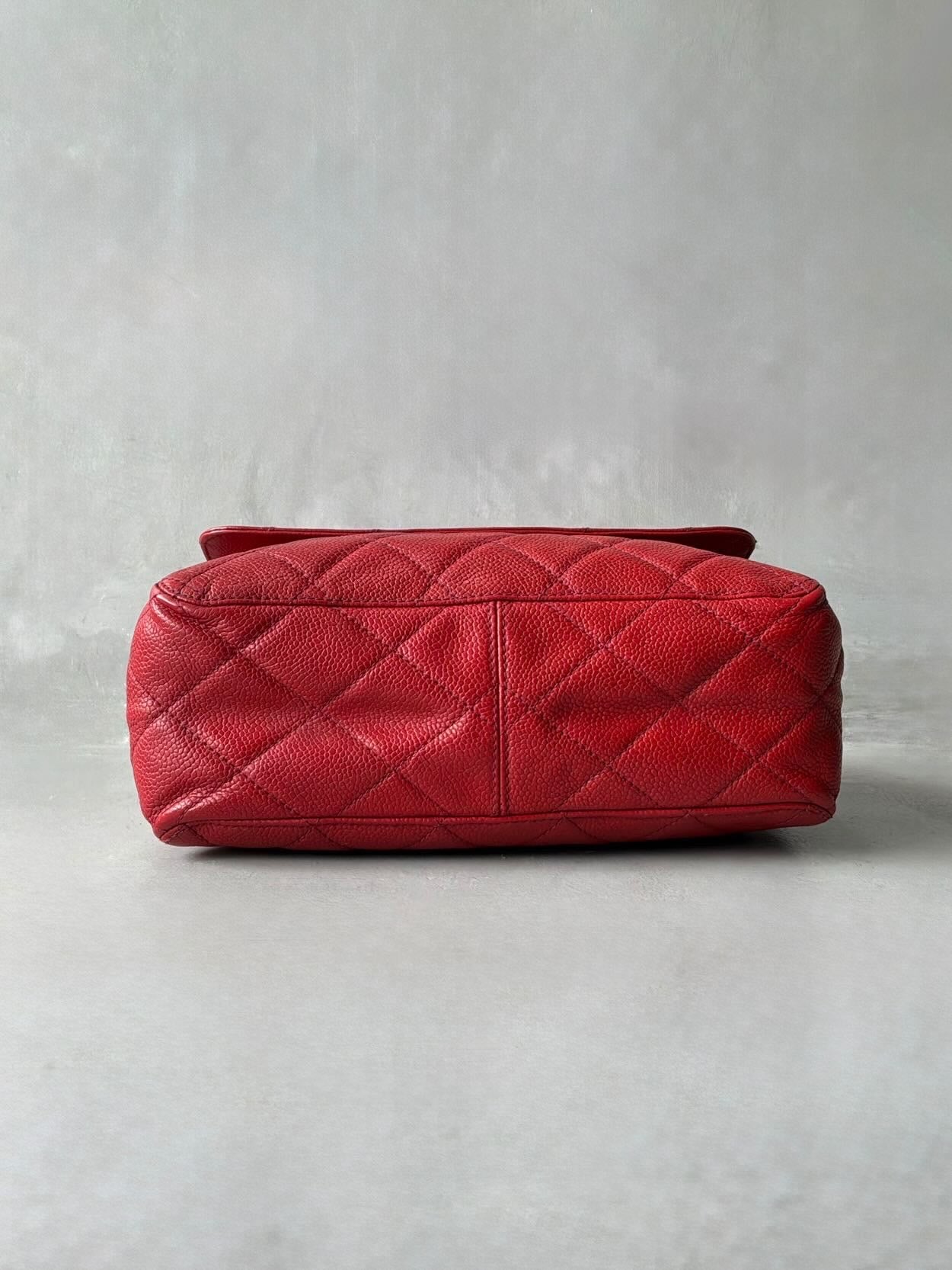 90’s Chanel Kelly Flap Caviar Shoulder Bag