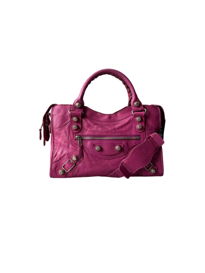 Balenciaga City Giant 21 Purple/Pink Lambskin Bag
