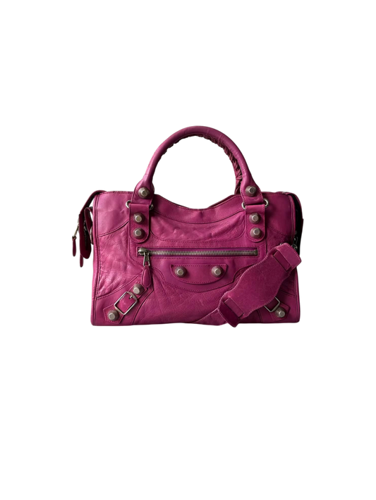 Balenciaga City Giant 21 Purple/Pink Lambskin Bag
