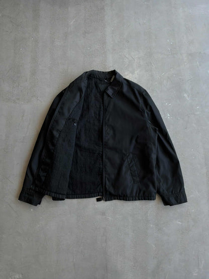 Prada Black Nylon Harrington Jacket