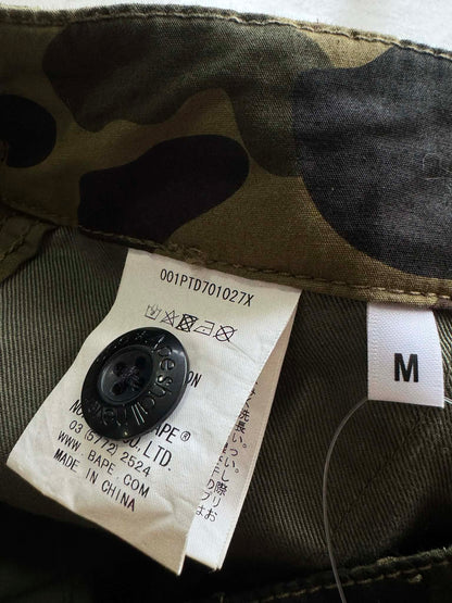 Bape 1st Camo spell out pants