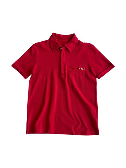 Vintage Prada Red Tab Polo Shirt
