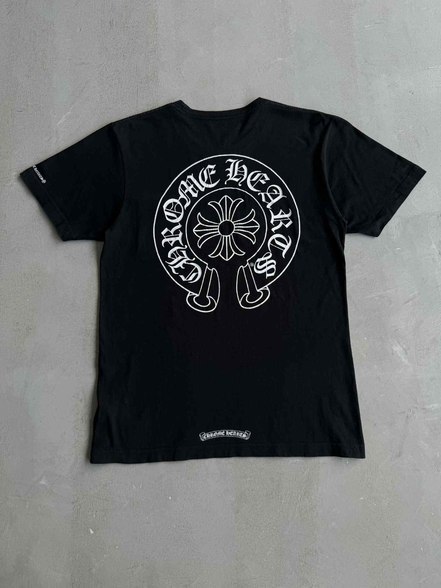 Chrome Hearts Black Horseshoe Design Shirt