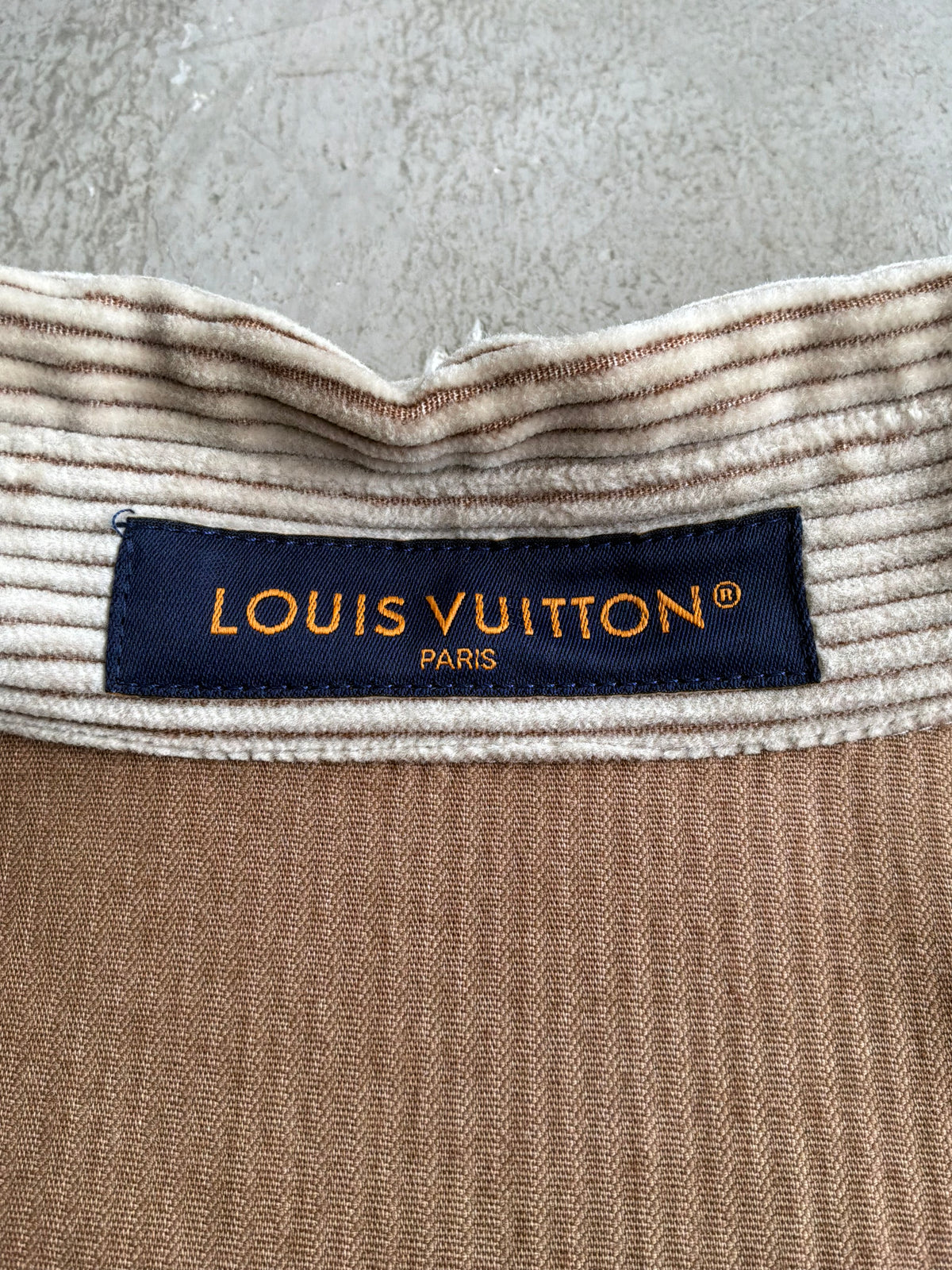 2026 Louis Vuitton Swarovski Monogram Corduroy Shirt