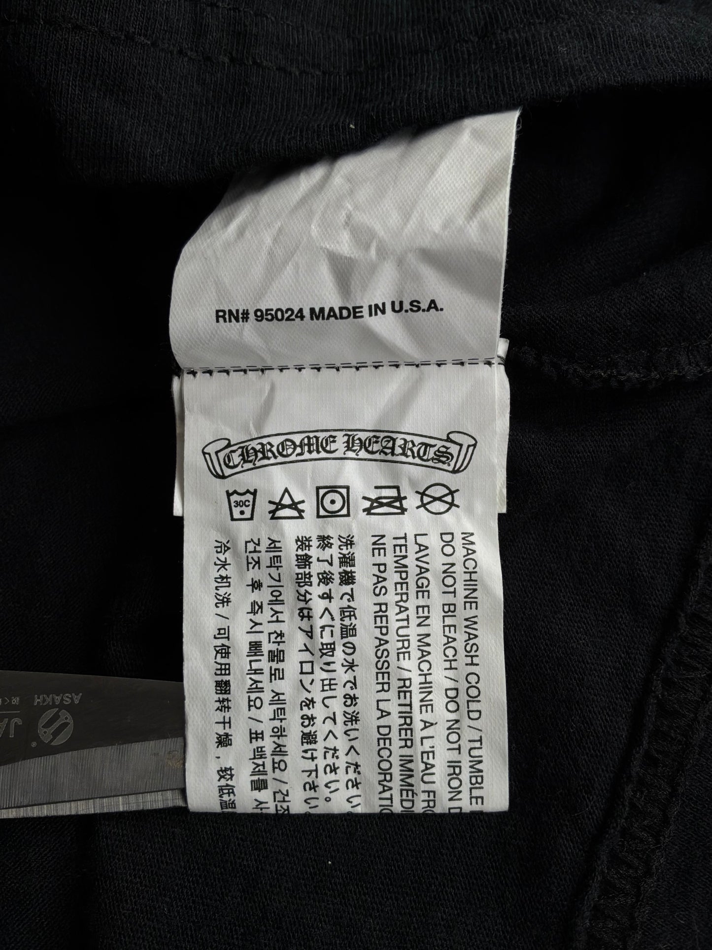Chrome Hearts Tri Scout Black Tee
