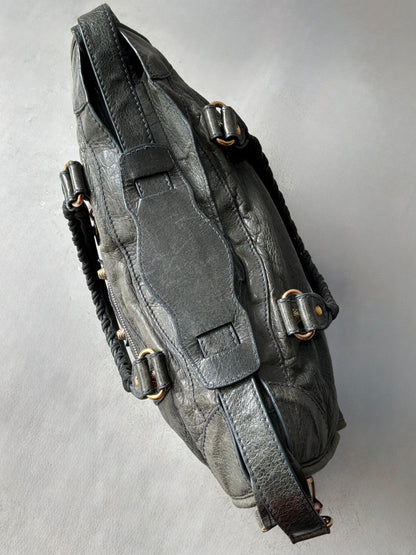 Balenciaga Classic City Gray on Rose Gold Giant 12 Lambskin Bag