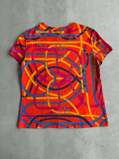 Hermes Shirt All over Bucket & Strap Print