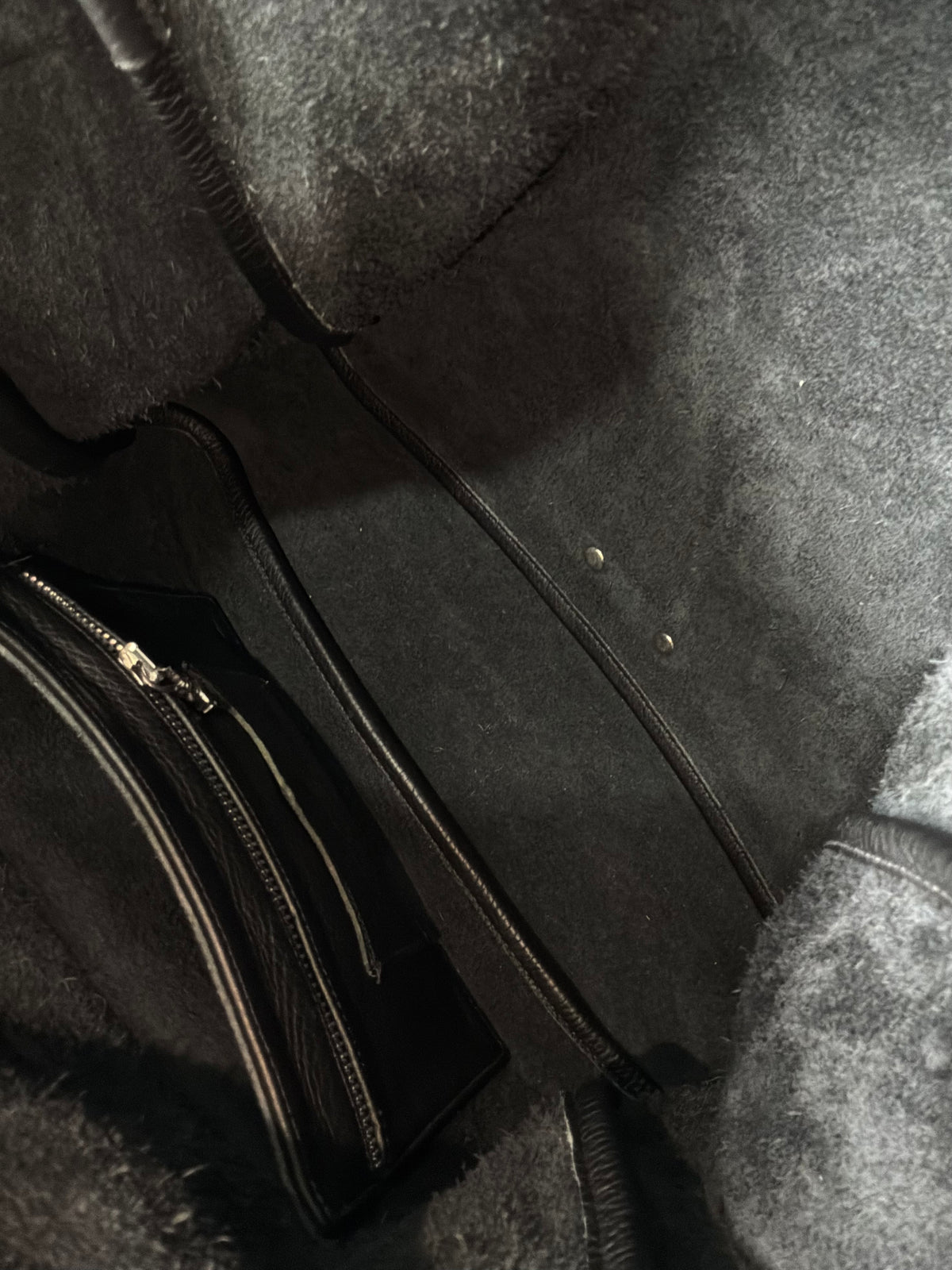 Chrome Hearts Cemetery Cross Patch Mail Leather Bag