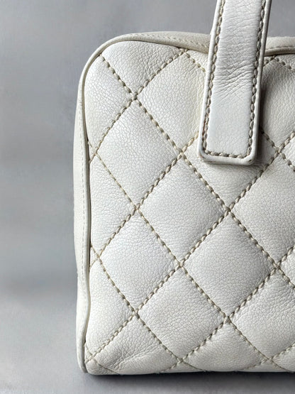 Chanel Vintage Wildstitch Bowler Bag